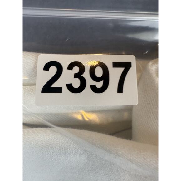 NWT J Jill Women's Denim Jeans Size 14 White Kick Flare Ankle Raw Hem Stretch - Picture 8 of 8